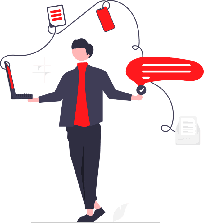 Profissional compartilhando ideias